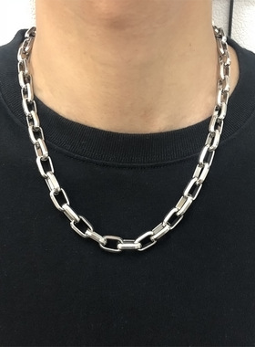 欧美手工钛钢古巴链条不掉色项坠