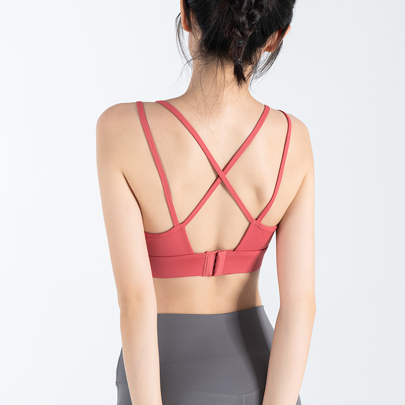 细肩美背防震一体式运动内衣