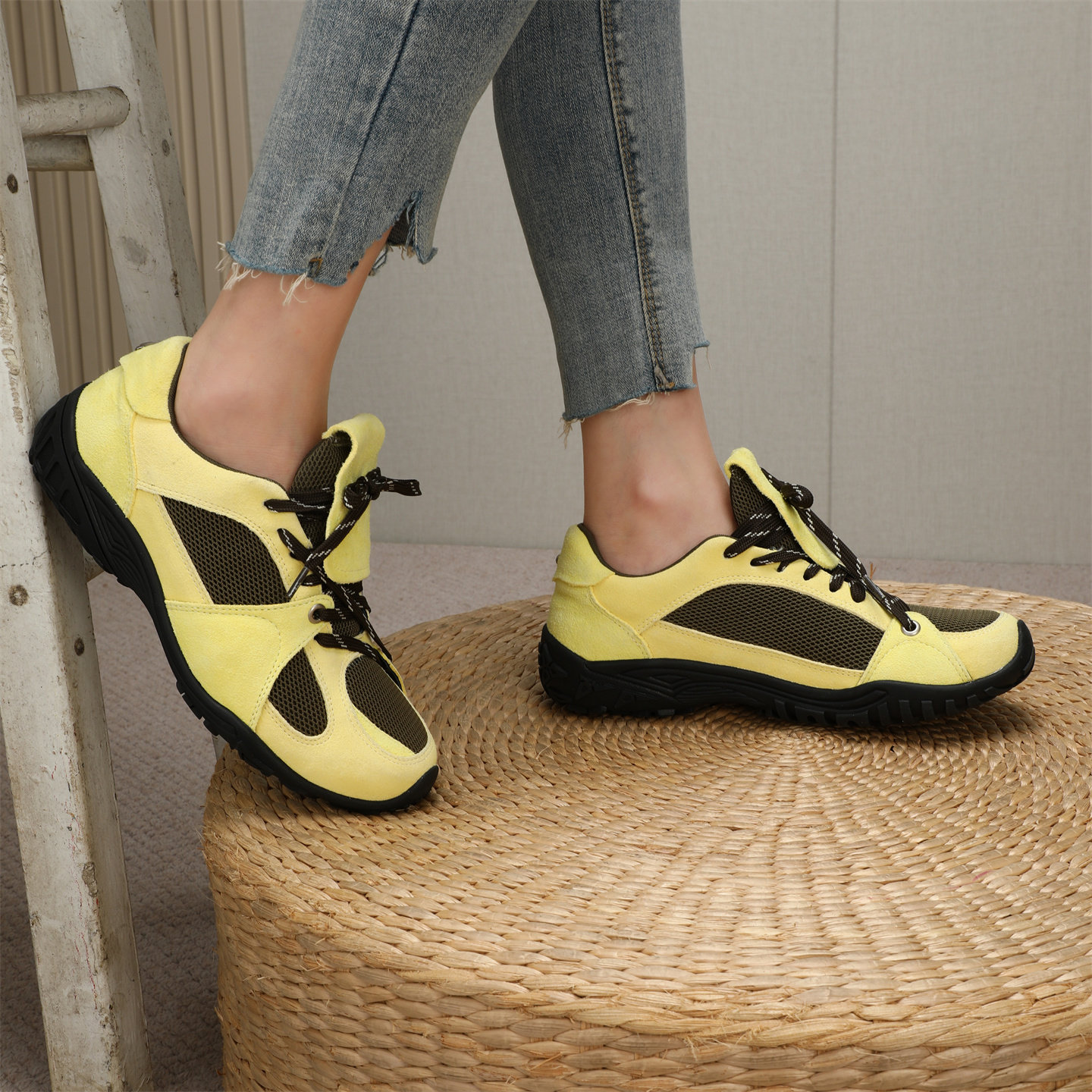 2025小众机能风德训系带复古厚底休闲翻舌透气运动单鞋潮nt3韩系,女鞋,时尚休闲鞋,淘宝优惠券,粉丝福利购,淘宝优惠卷