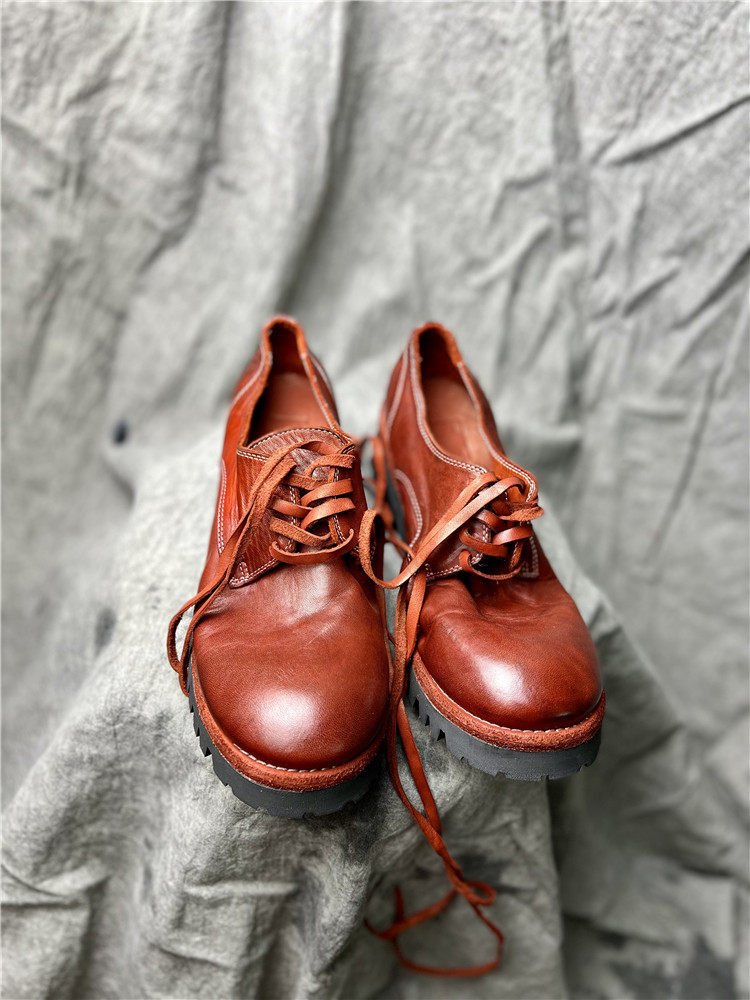 设计师款德比复古固特异低帮水洗