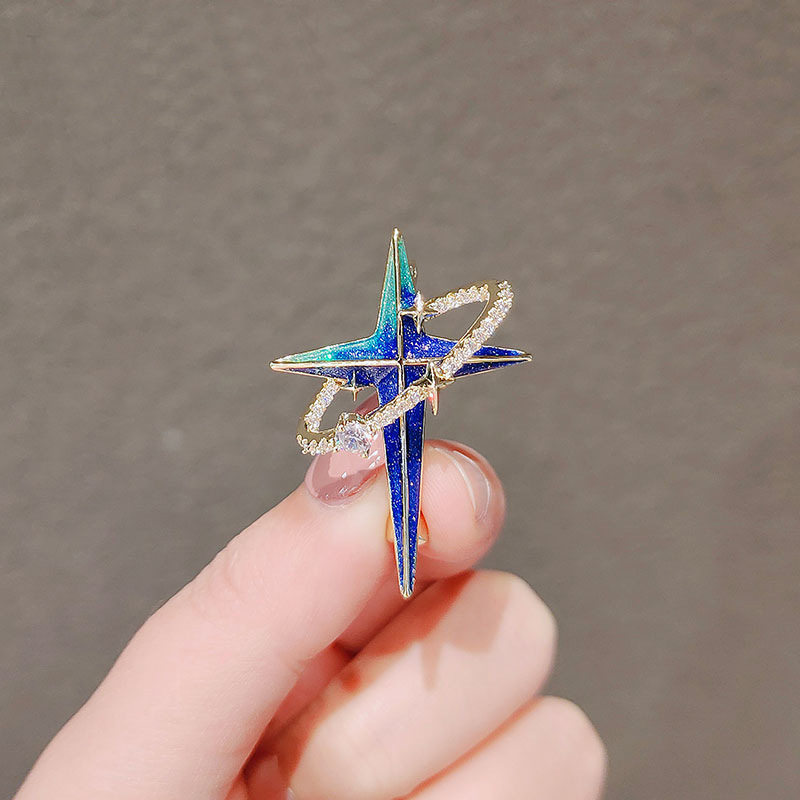 宇宙星球系胸针男女潮个性星星领针防走光日韩风开衫西装配饰胸章