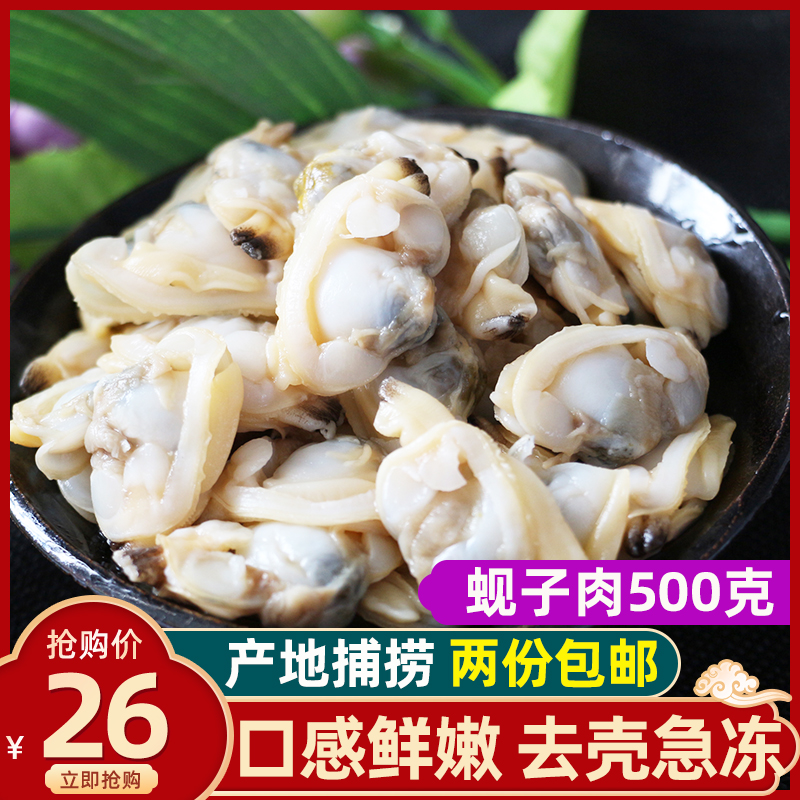 蚬子肉丹东大黄蚬子肉鲜活新鲜蚬子肉冷冻 花蛤肉 500