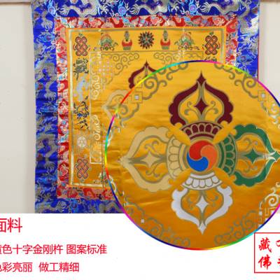 藏式居家装饰十字金刚杵桌布密宗佛堂装饰用品供桌布 寺庙法桌z.