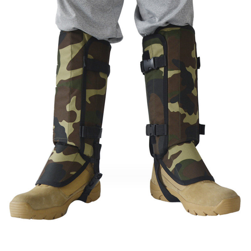 丛林野外防刺防蛇绑腿套登山探险防野猪咬脚套训狗防护护腿套加厚