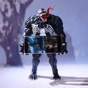 漫威大号正版毒液蜘蛛侠钢铁超可动手办摆件人偶儿童玩具生日礼物