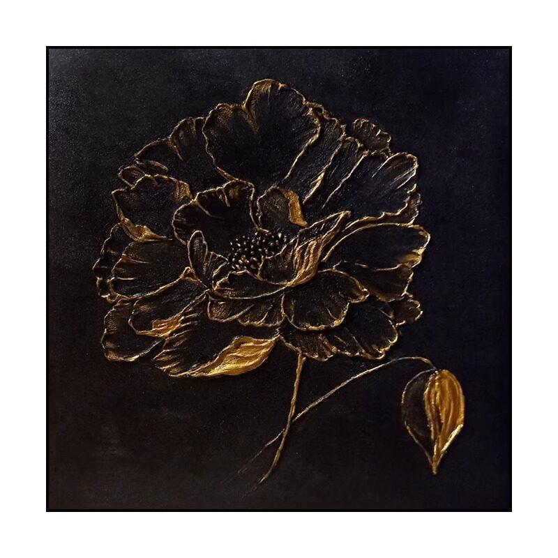 现轻奢法式挂画级感客厅沙发背景墙装饰画餐厅玄关纯手绘油画