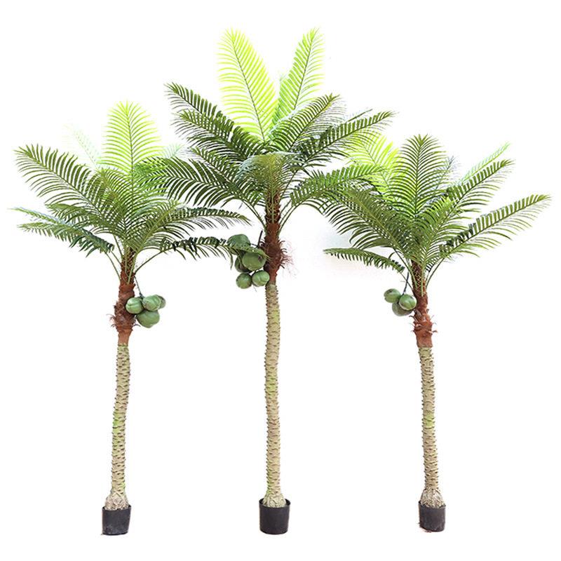 仿真椰子树假植物造景摆件室内大型绿植棕榈树盆景装饰针葵盆栽
