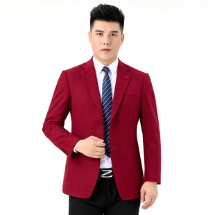 步云2024西装男单件上衣新款小西装中年休闲西服外套春秋羊毛中厚