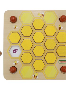 Masterkidz贝思德小型学习板 蜜蜂记忆力训练游戏(6个学习主题)