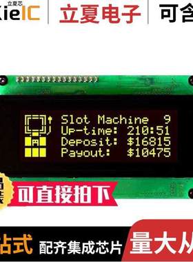 LK204-25-IY光电元件 〔LCD MOD 80DIG 20X4 TRANS YLW/GRN 〕