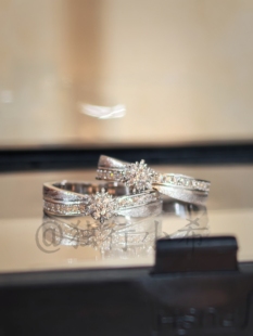 黎夫人磨砂100级牵绊戒指s925纯银闭口小雪花戒指高级轻奢小众设