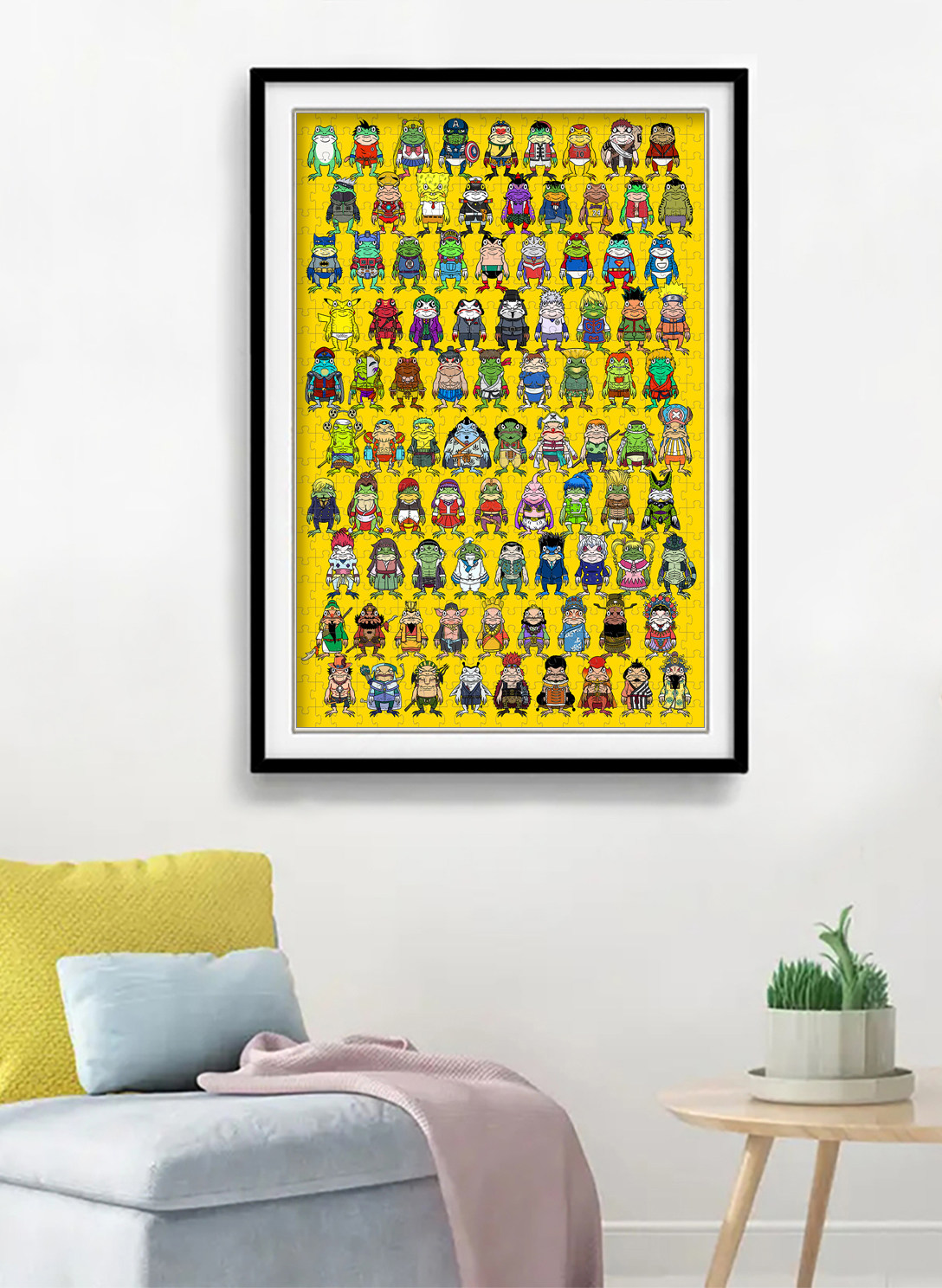 青蛙超人王子动物塑料1000木质拼图8000片儿童益智力卡通动漫玩具