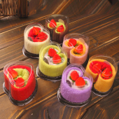 开业活动小礼品爱心蛋糕造型毛巾创意结婚生日回礼送客户圣诞新年