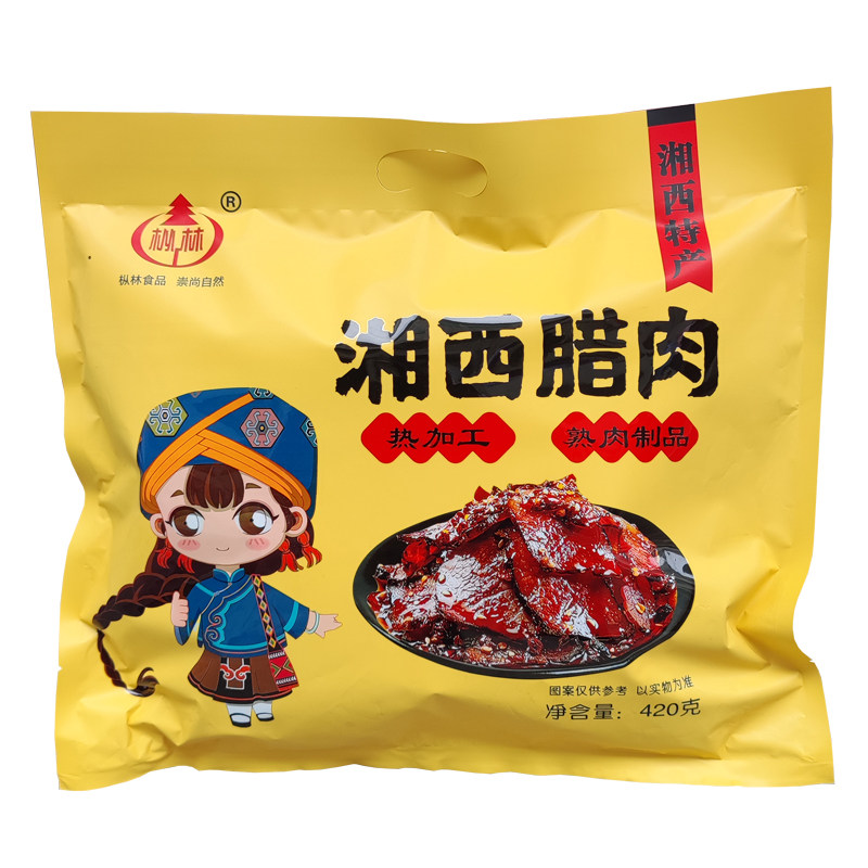 湖南张家界土特产枞林湘西腊肉零食香辣味休闲即食手撕猪肉脯小吃
