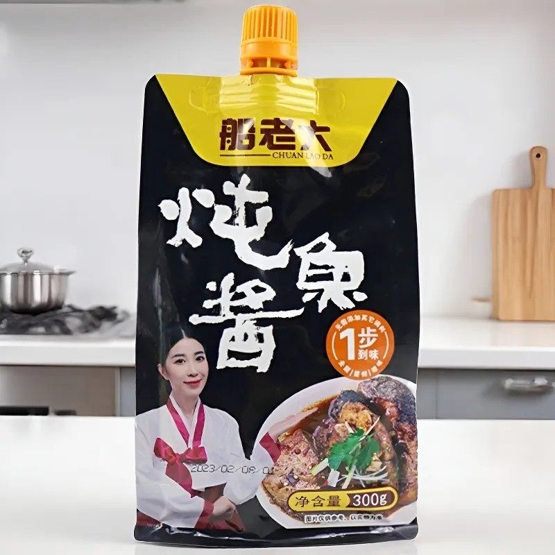 炖鱼酱提鲜去腥船老大东北铁锅图片