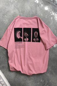 2025新夏季！潮个性植物印花短袖T恤男 903-T01-P38（控49图片