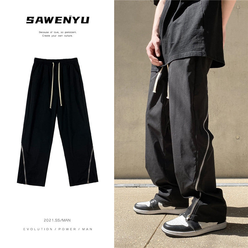 主推！暗黑Vibe街头原宿休闲裤拖地裤子男女903-EK59-P55（控68，男装休闲裤，星座903