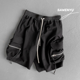 冲推！暗黑口袋工装休闲中裤男短裤903-EK95-P50（控65，男装牛仔裤，星座903