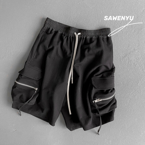 冲推！暗黑口袋工装休闲中裤男短裤 903-EK95-P50（控65，男装牛仔裤，星座903