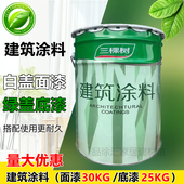 三棵树建筑涂料优净工程白色乳胶漆哑光环保室内墙面面漆优质底漆