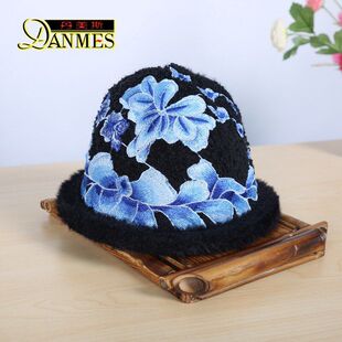 云南新款秋冬沙滩帽旅行 可戴女大沿外出骑行保暖民族风帽子帽子