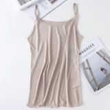 Двусторонний трикотажный шелковый жилет, тонкая майка топ, эффект подтяжки