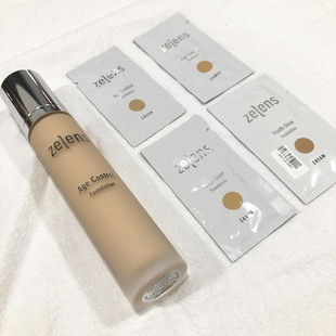 zelens粉底液小样0.5/2ml 服帖光泽养肤奶油肌水润保湿youth/age