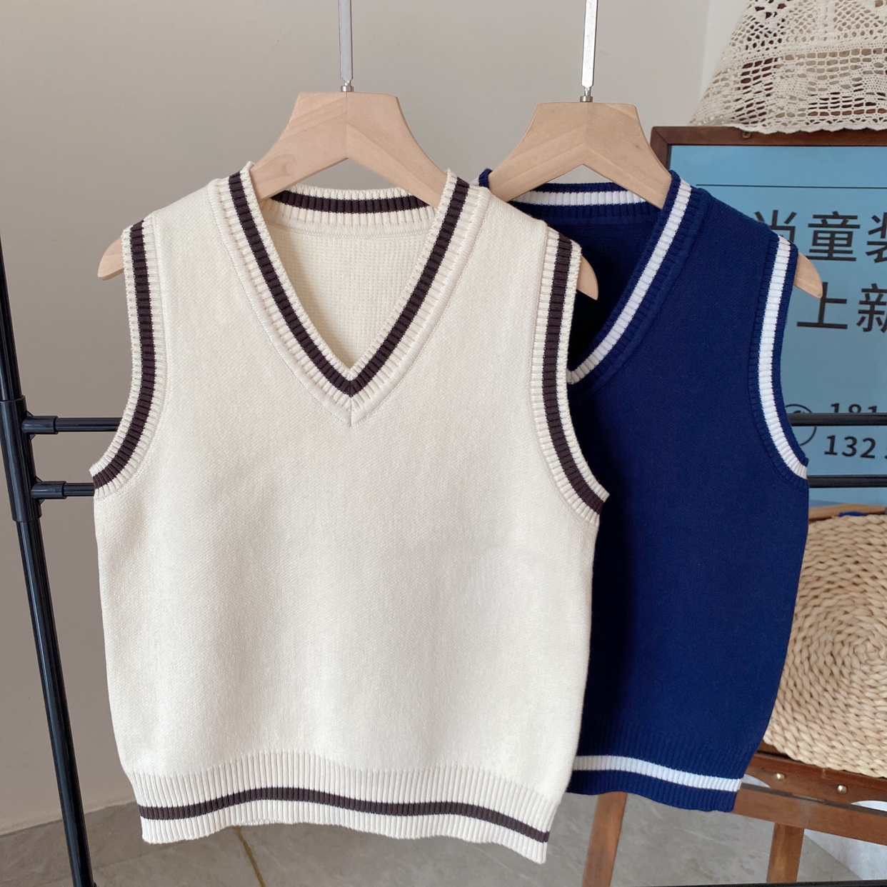 男童马甲春秋新款儿童针织背心