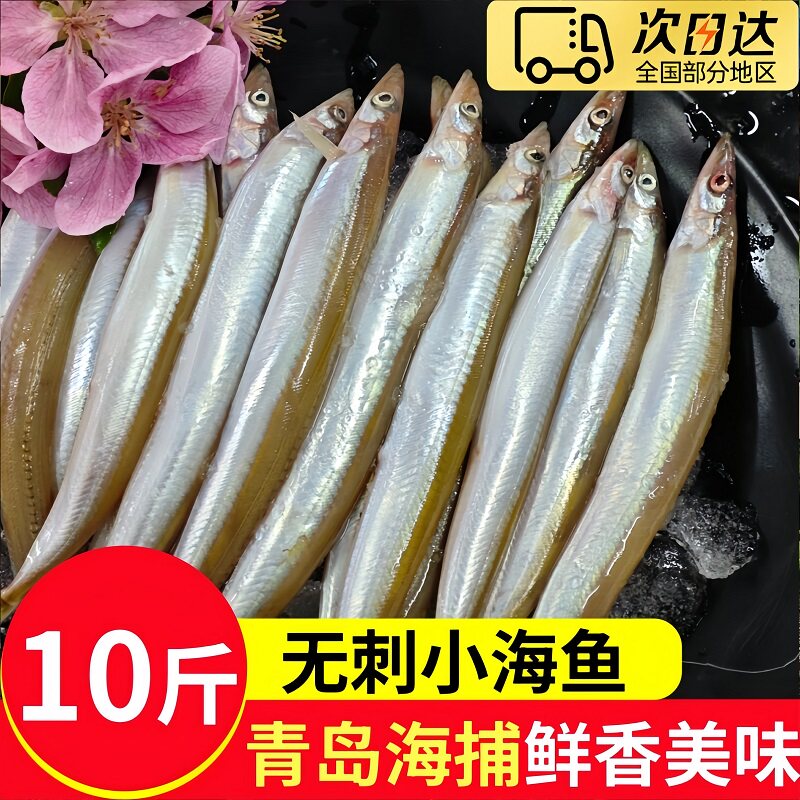 青岛海捕速冻小青鱼1斤1盒装顺丰