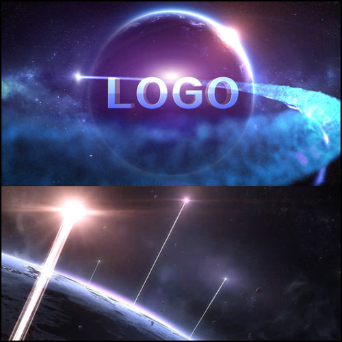 震撼大气光线企业公司年会晚会开幕开场LOGO宣传片视频片头AE模板