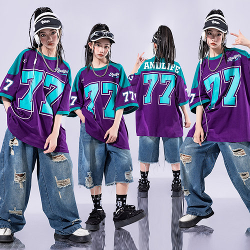 男女童嘻哈街舞hiphop潮酷演出服