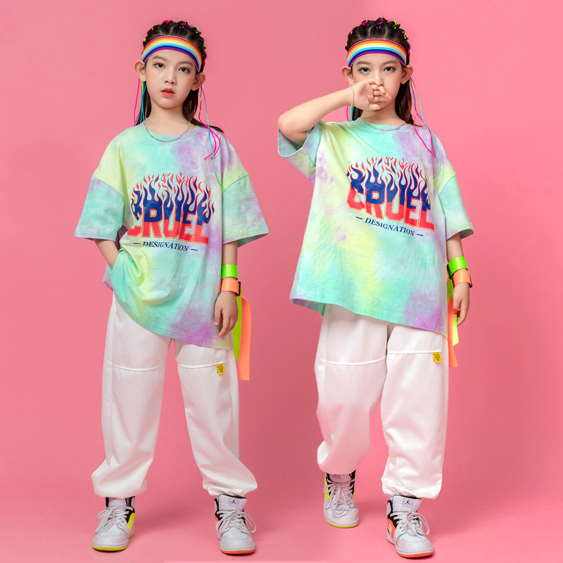 男女童韩版嘻哈街舞潮儿童舞蹈服