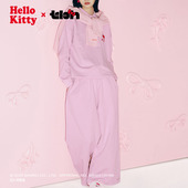 tbh野兽派家居三丽鸥Hello 可外穿睡衣女 Kitty重磅针织家居服套装