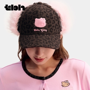 tbh野兽派家居Hello Kitty毛绒棒球帽防晒帽子休闲户外男女遮阳帽