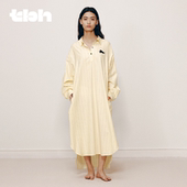 tbh野兽派家居家居服都市野兽黑豹天丝棉家居衬衫 裙可外穿睡衣夏