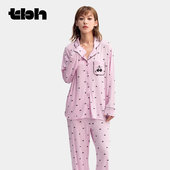 tbh野兽派家居Cherry Bomb系列莫代尔家居服套装 可外穿女士睡衣夏