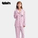 tbh野兽派家居Cherry Bomb系列莫代尔家居服套装 可外穿女士睡衣夏