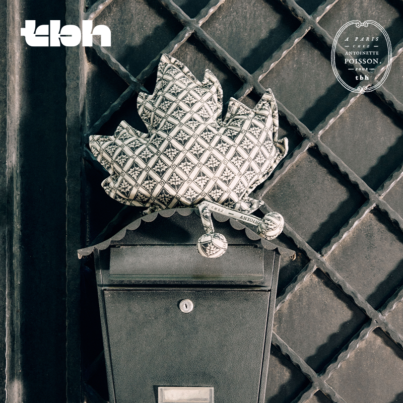 tbh野兽派家居梧桐工坊合作系列全棉平绒梧桐叶抱枕客厅沙发靠枕