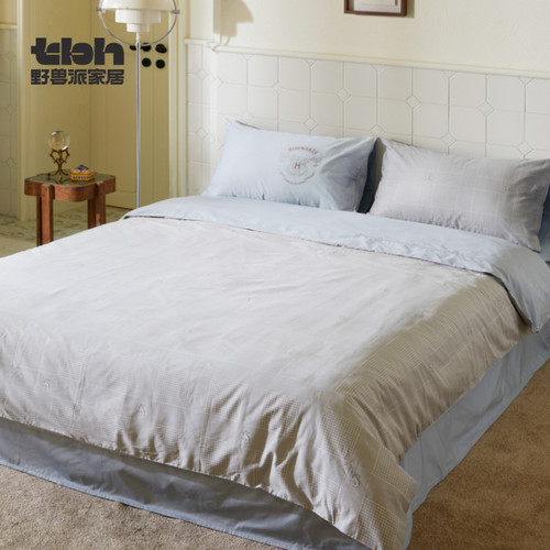 tbh野兽派家居床上四件套哈利波特霍格沃茨全棉缎纹床品套件