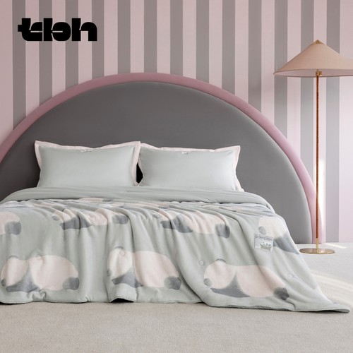 tbh野兽派牛奶绒针织暖被