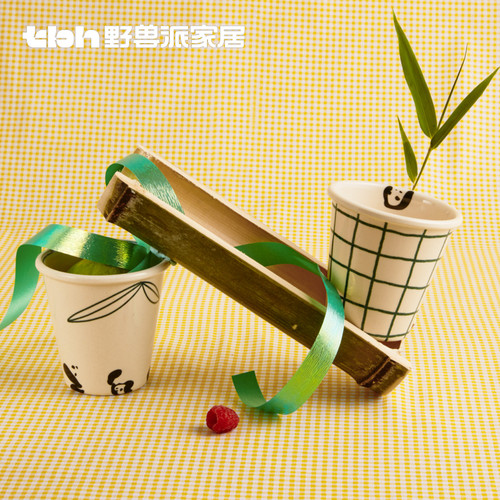 tbh野兽派家居竹纤维对杯