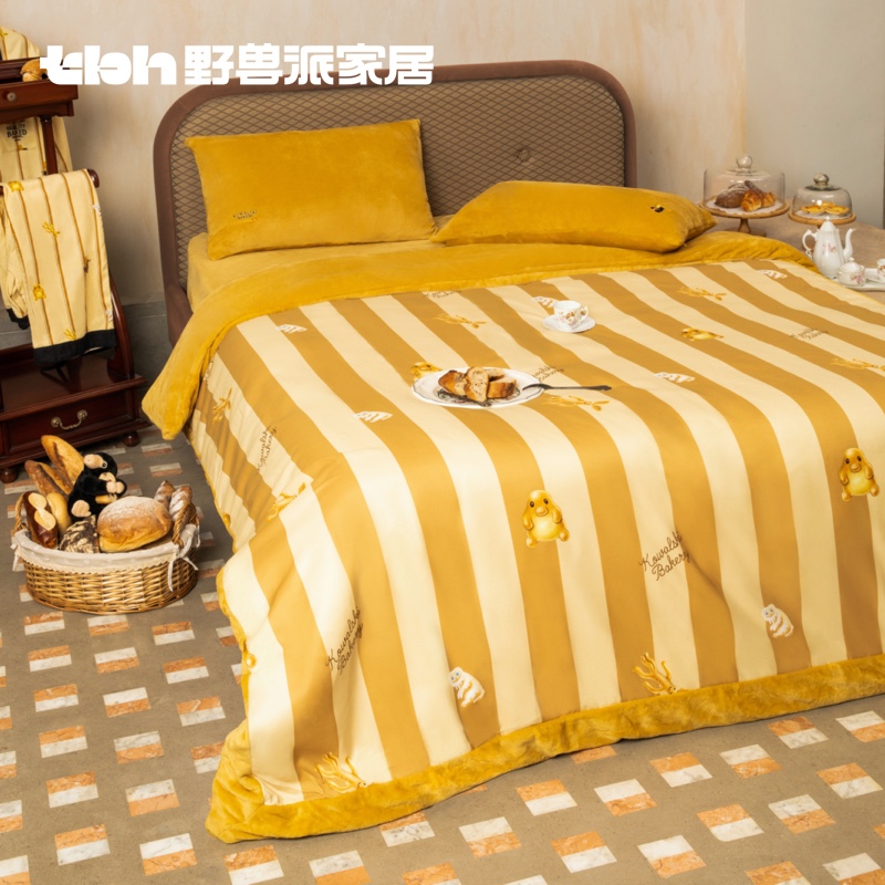 野兽派四件套哈利波特磨毛床单