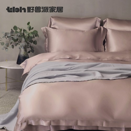 tbh野兽派家居欧式真丝四件套