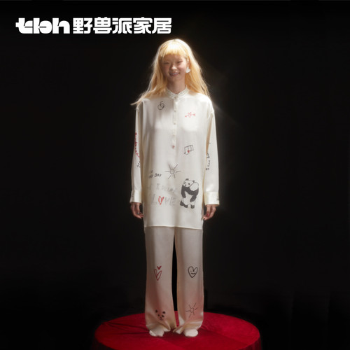 tbh野兽派家居真丝套装