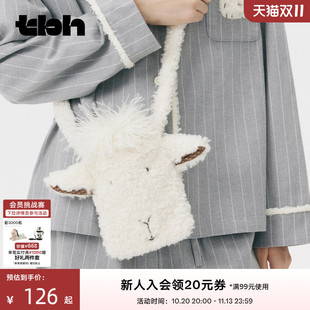 tbh野兽派家居人造羊毛立体羊崽小包斜挎包单肩包手机包