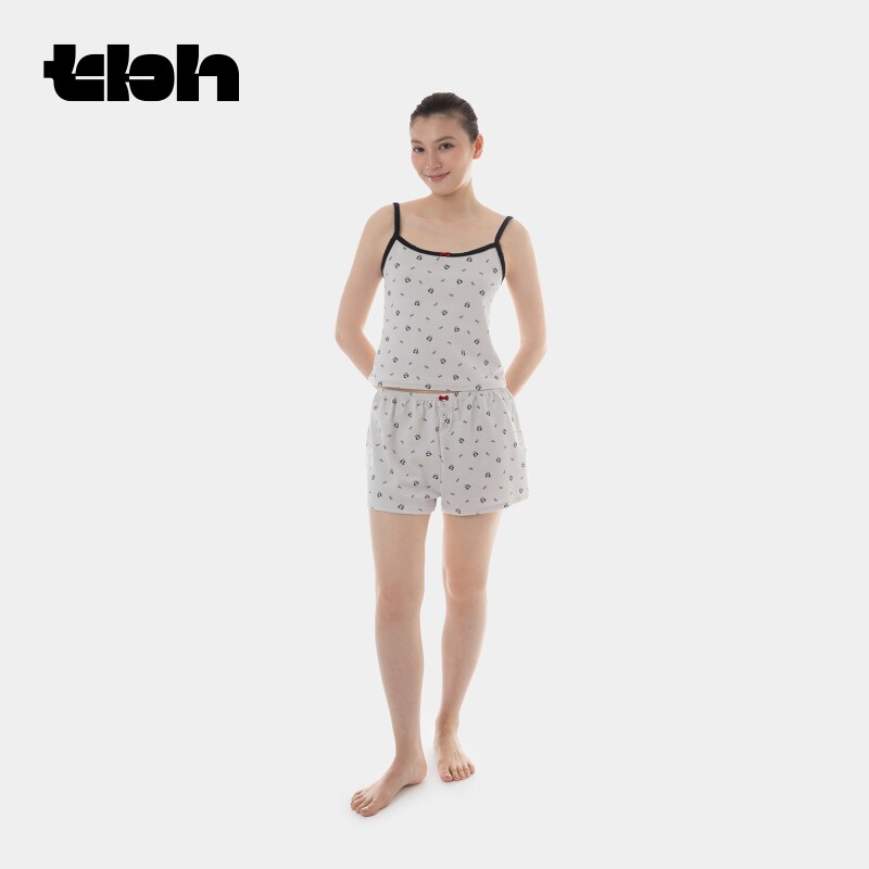 tbh野兽派织提花吊带长裤