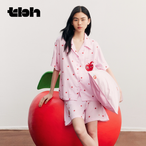 tbh野兽派家居天丝印花睡衣