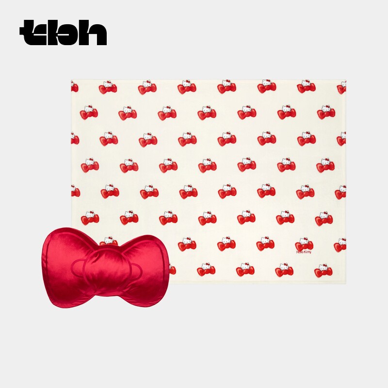 tbh野兽派二合一法兰绒抱枕毯图片
