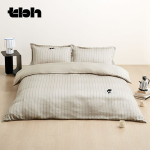 tbh野兽派家居床上四件套都市野兽黑豹天丝印花凉感丝滑床品套件