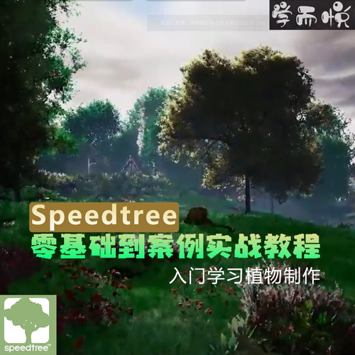 Speedtree零基础入门到案例植物场景UE5制作教程中文